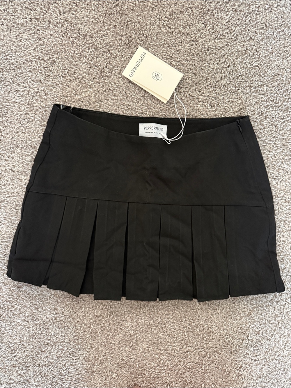 Peppermayo Pleated Mini Skirt